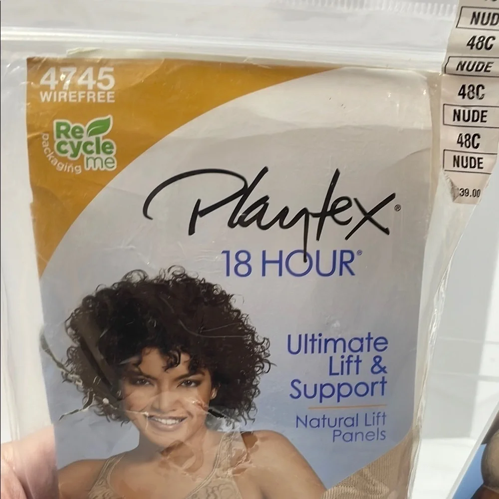 Playtex 18 Hour Ultimate Lift & Support Bras - Nude or White 48C NWT